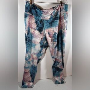 Zelos Women’s Plus Size 3X Multicolor Workout Leggings